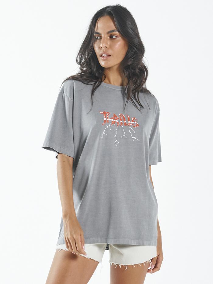 Shocker Merch Fit Tee - Washed Grey