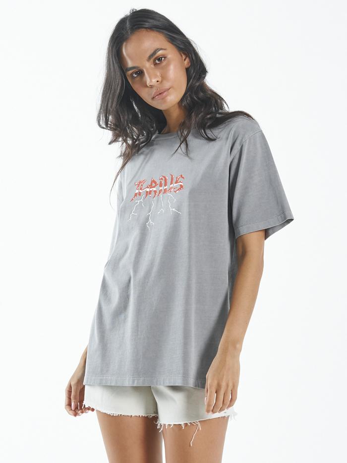 Shocker Merch Fit Tee - Washed Grey