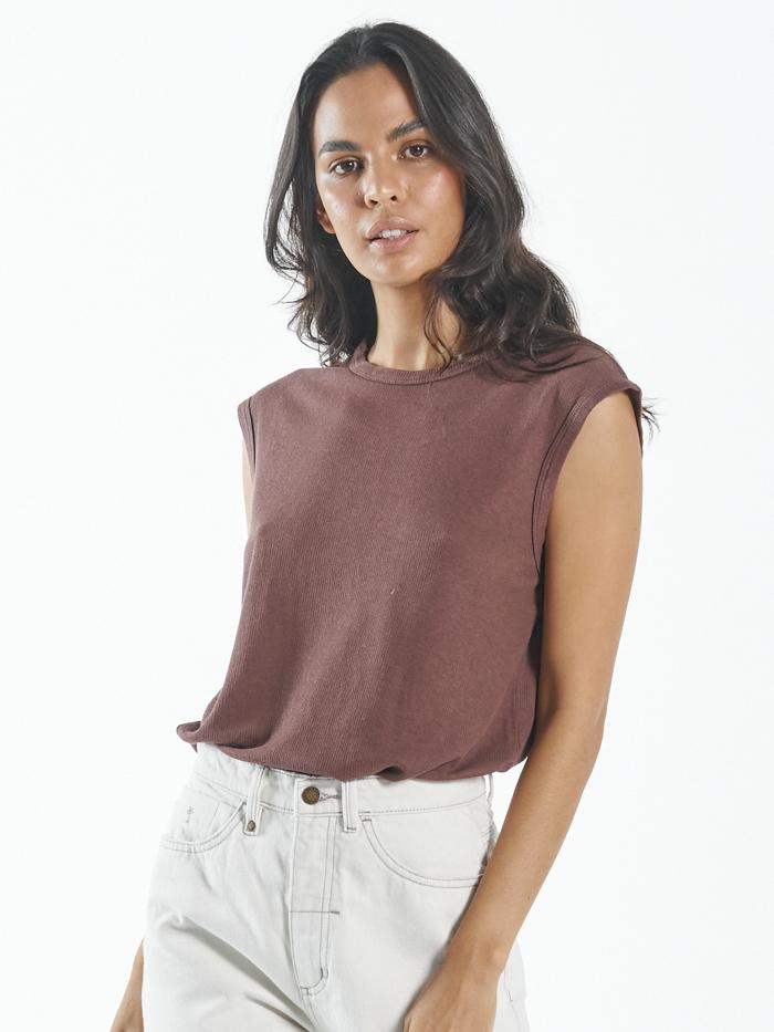 Hemp Paper Rib Tank - Mahogany