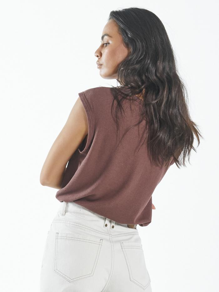 Hemp Paper Rib Tank - Mahogany
