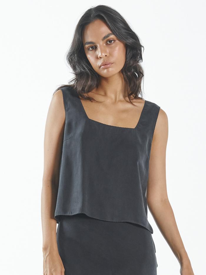 Harriet Square Camisole - Antique Black