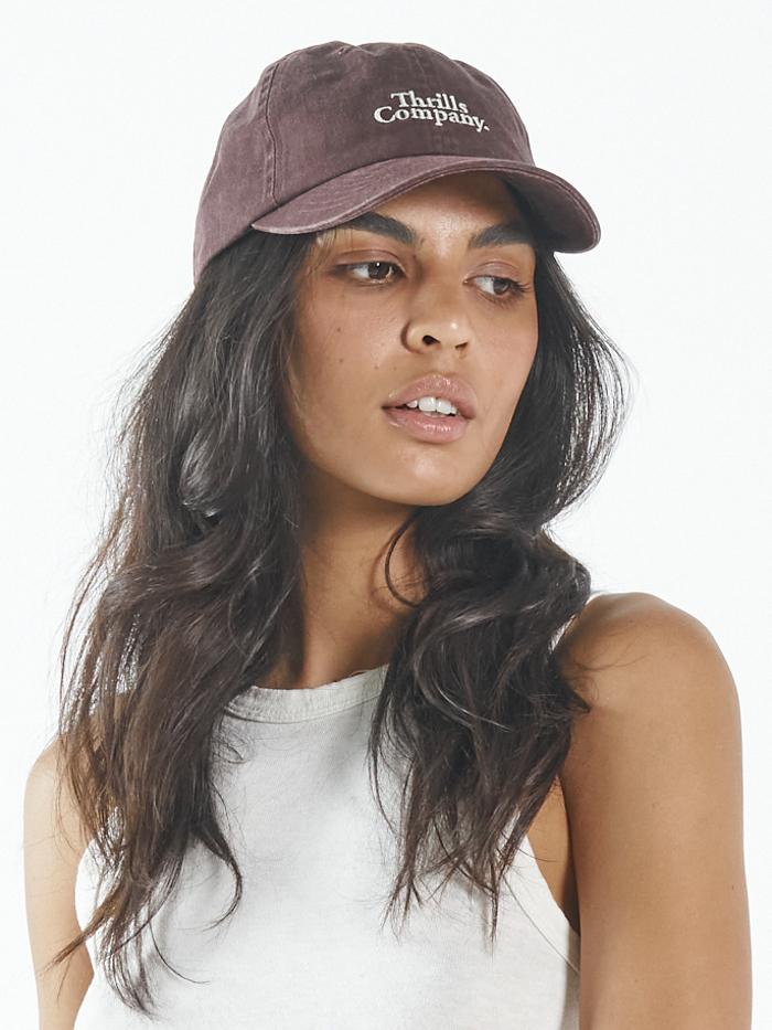 Contrasting Stack 6 Panel Cap - Mahogany