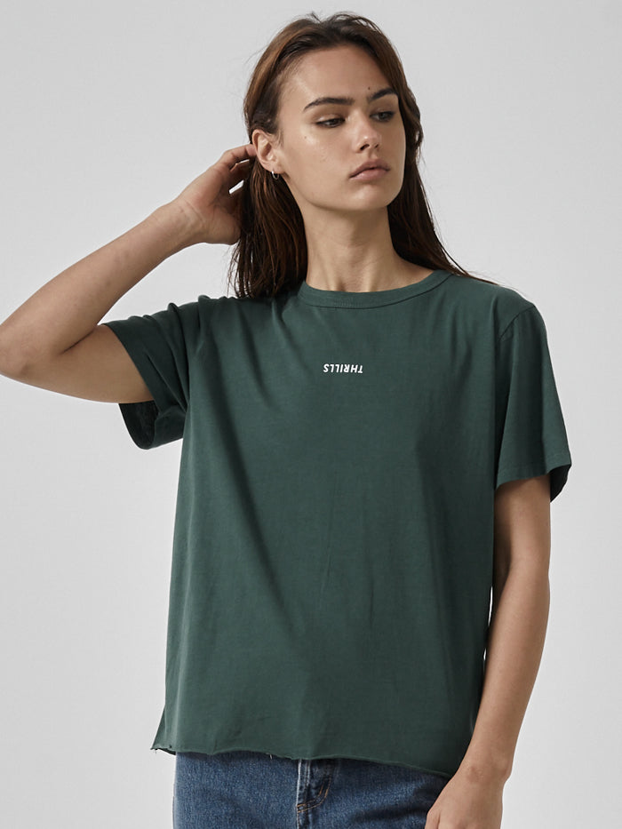 Minimal Thrills Relaxed Tee - Mallard Green