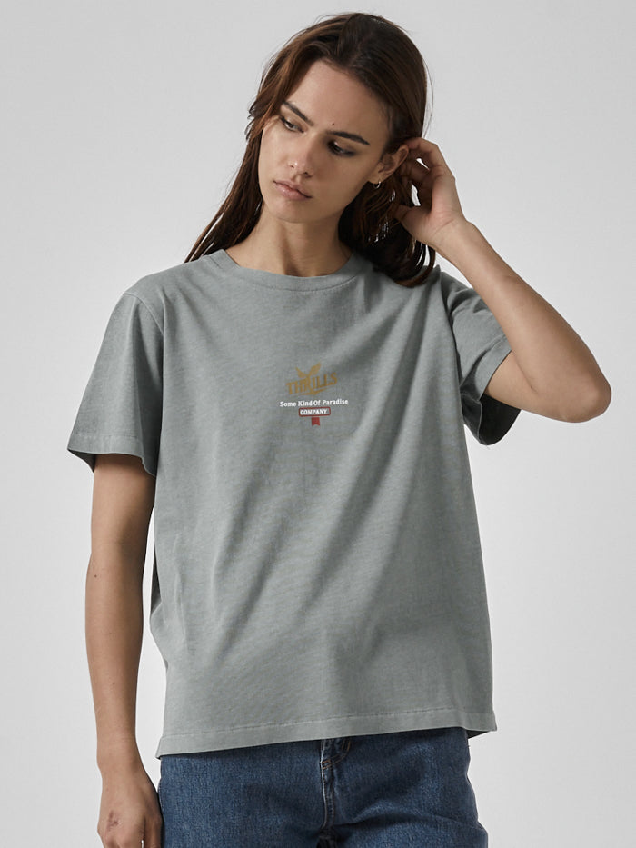 Golden Paradise Relaxed Tee - Sea Glass