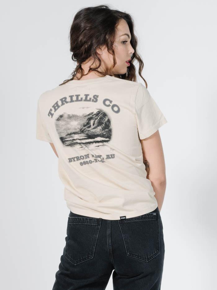 Electric Eagle Band Tee - Thrift White