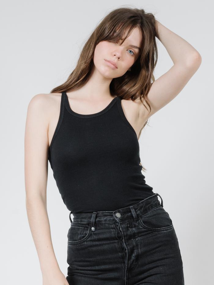 Classic Rib Tank - Black