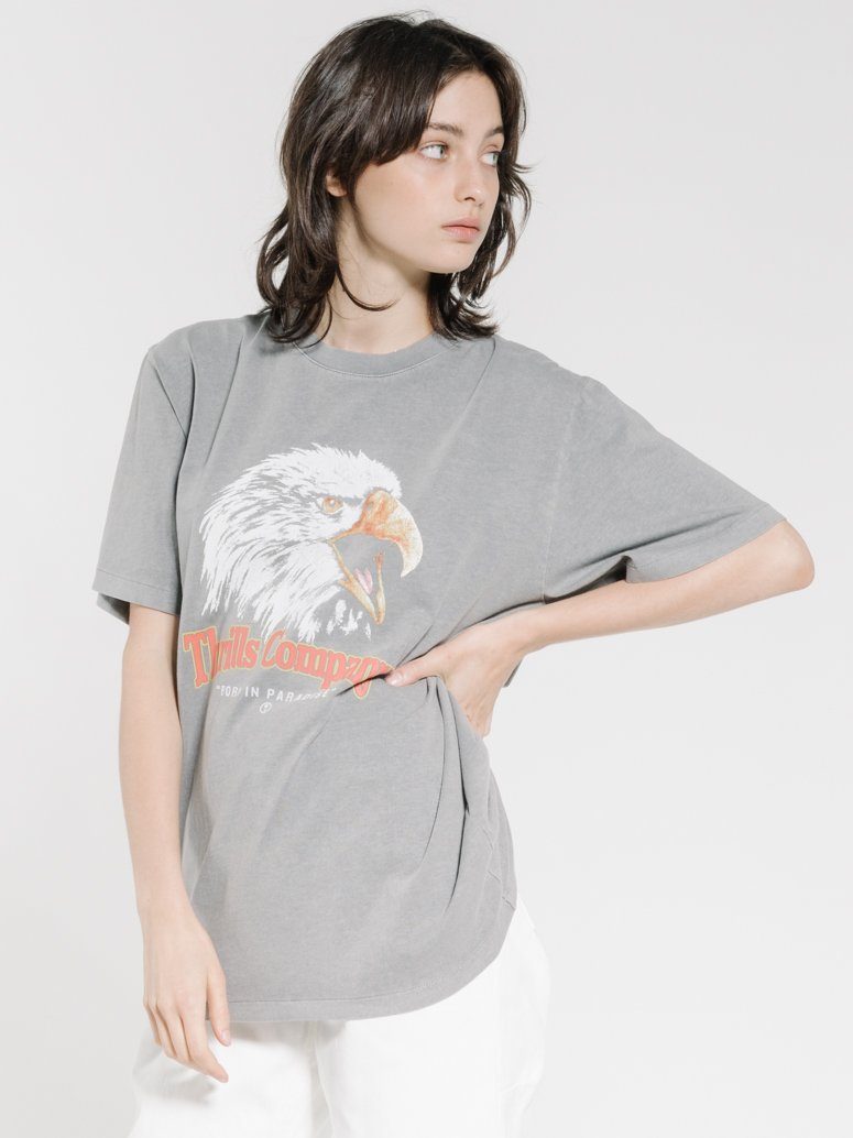 Pierce Merch Fit Tee - Washed Grey