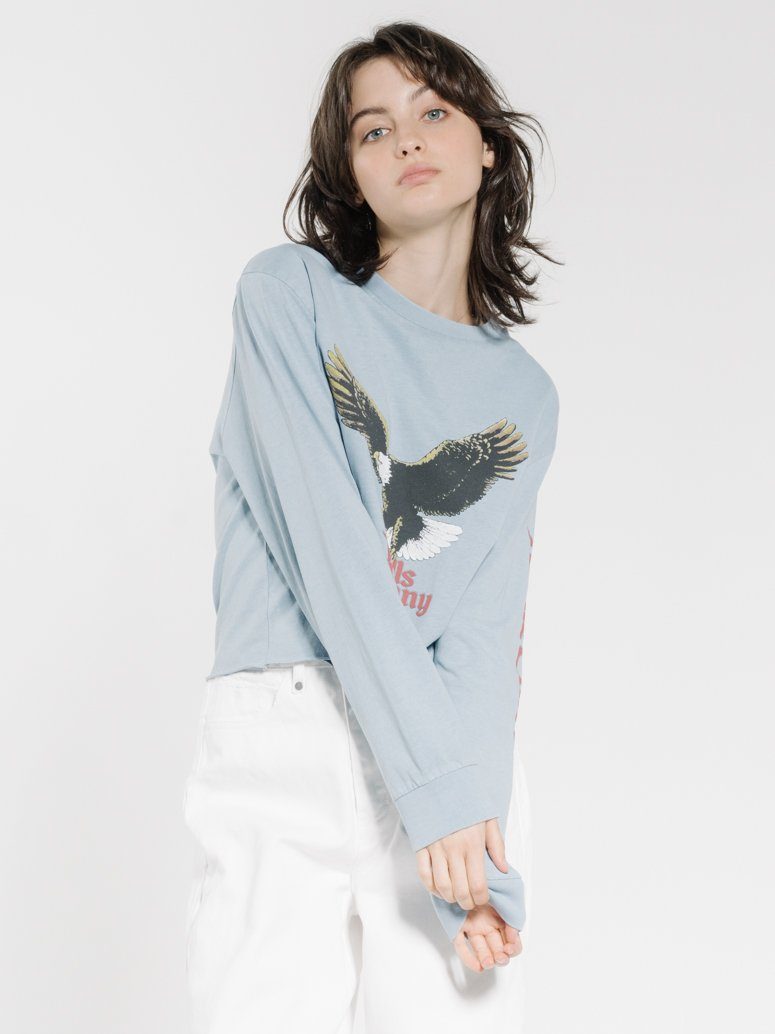 Rapture Merch Fit LS Tee - Steel Blue
