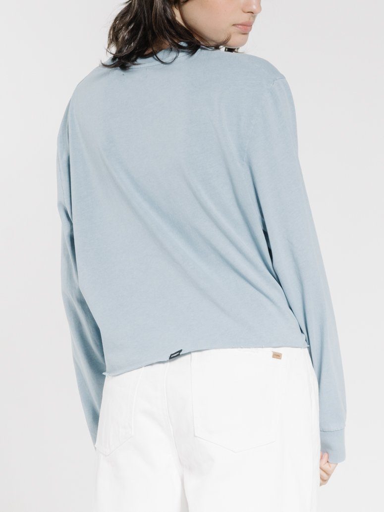 Rapture Merch Fit LS Tee - Steel Blue