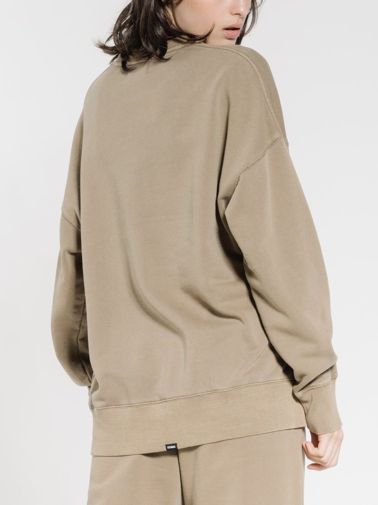 Minimal Thrills Slouch Crew - Moss