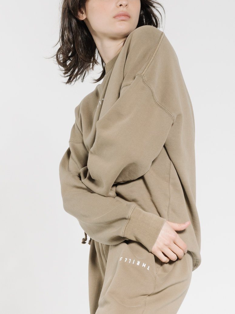 Minimal Thrills Slouch Crew - Moss