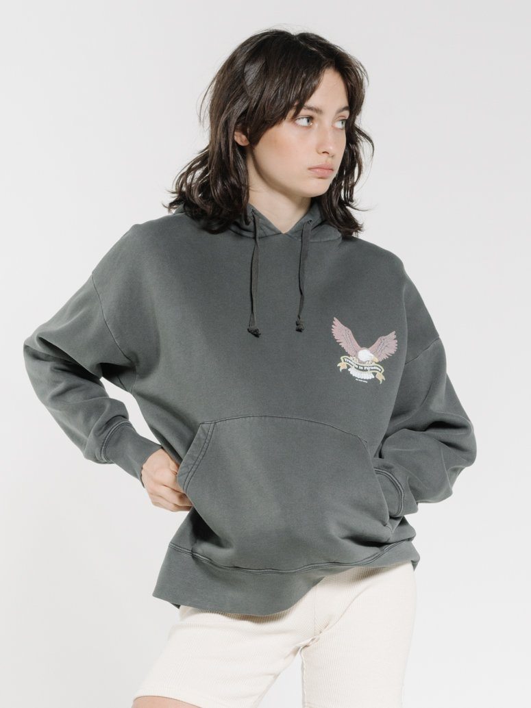 Troubled Paradise Slouch Hood - Merch Black