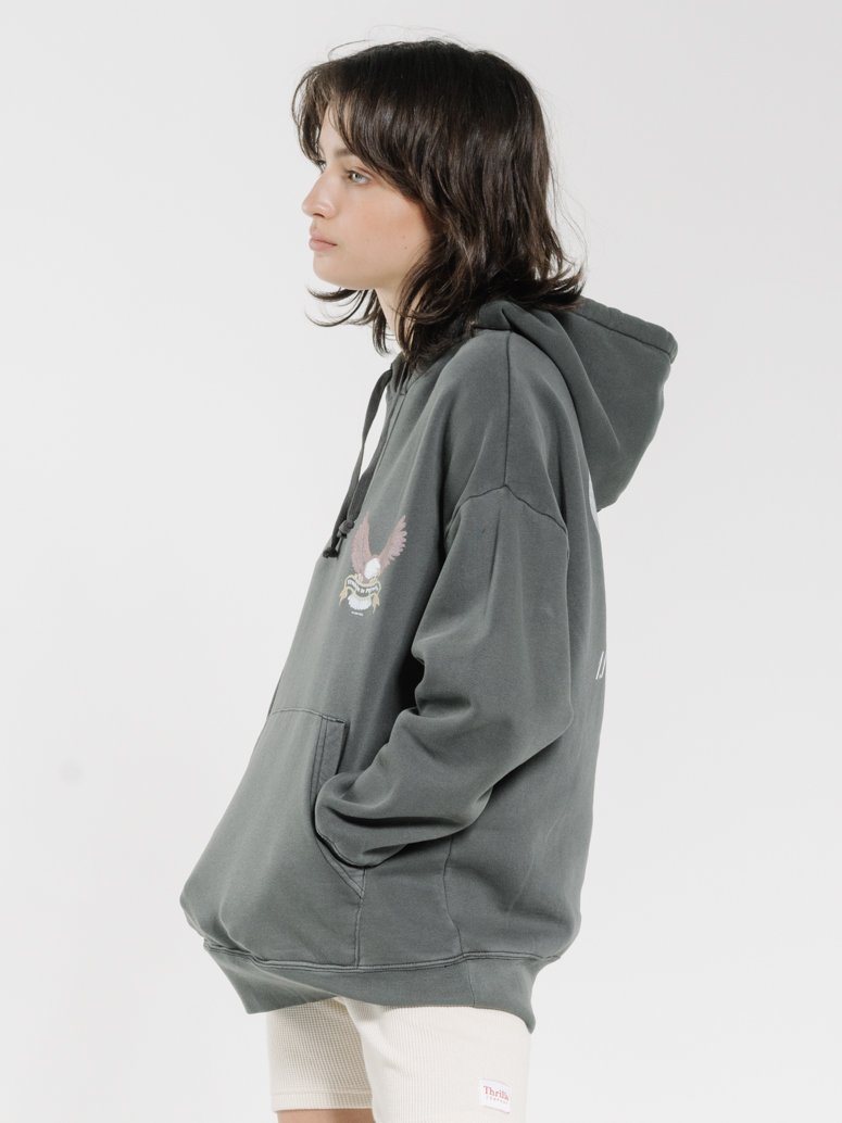 Troubled Paradise Slouch Hood - Merch Black