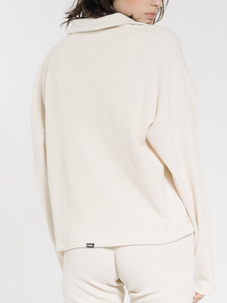Hiatus 3/4 Zip Pullover - Unbleached