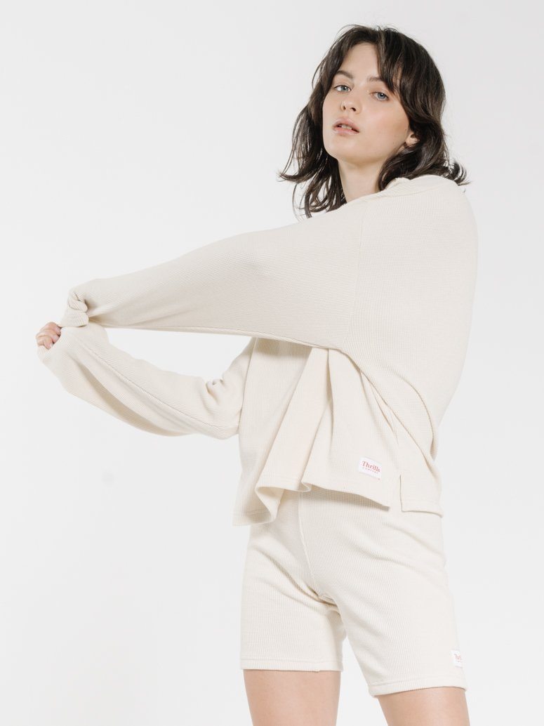 Hiatus 3/4 Zip Pullover - Unbleached
