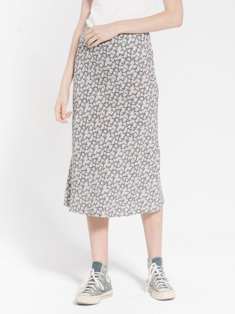 Arnica Bias Skirt - Navy