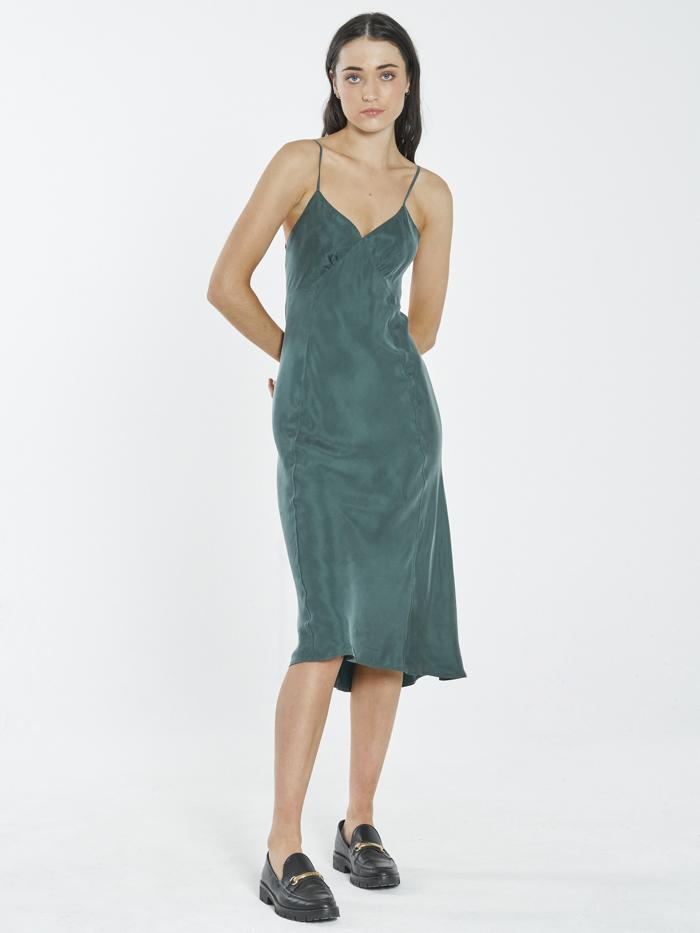 Chateau Slip Dress - Vintage Teal