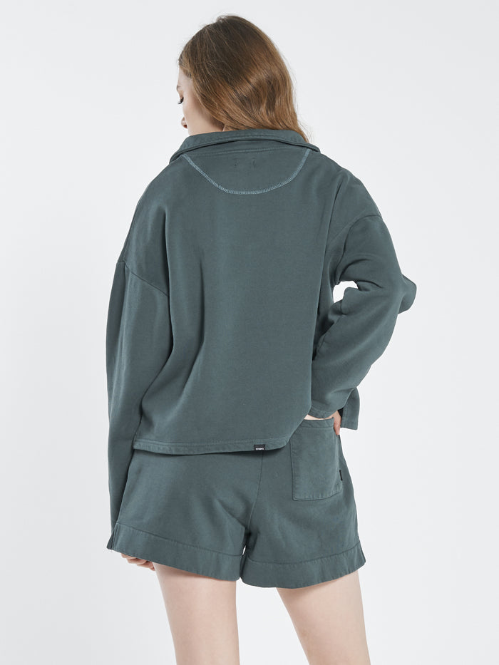 Thrills Limitless 3/4 Zip Pullover - Deep Forest