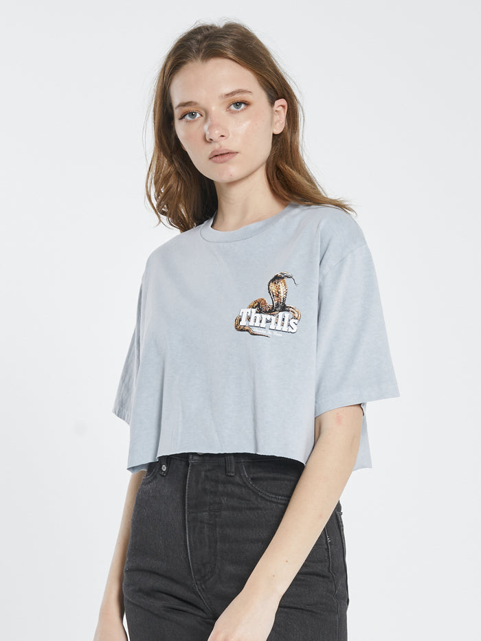 Death Coil Merch Fit Tee - Smoke Blue