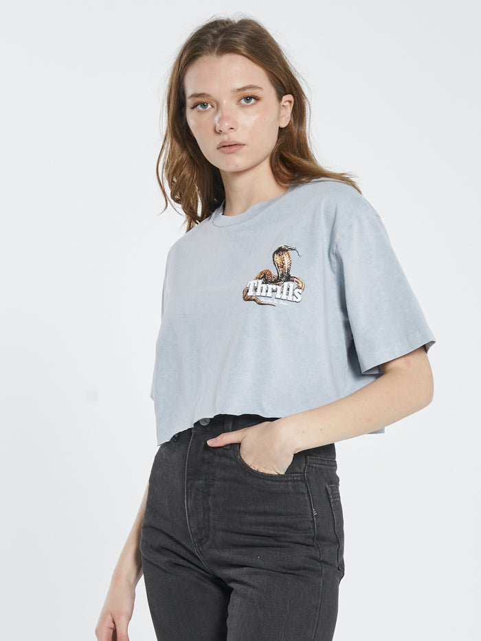 Death Coil Merch Fit Tee - Smoke Blue