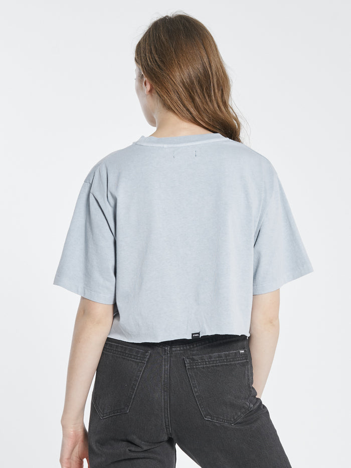 Death Coil Merch Fit Tee - Smoke Blue