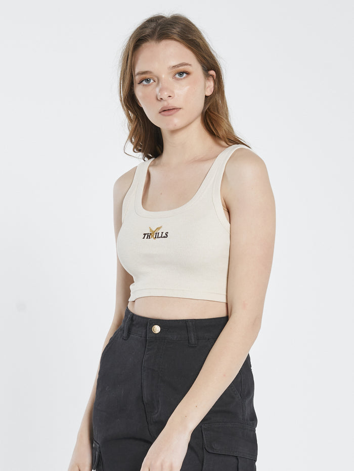 Golden Crop Retro Tank - Unbleached