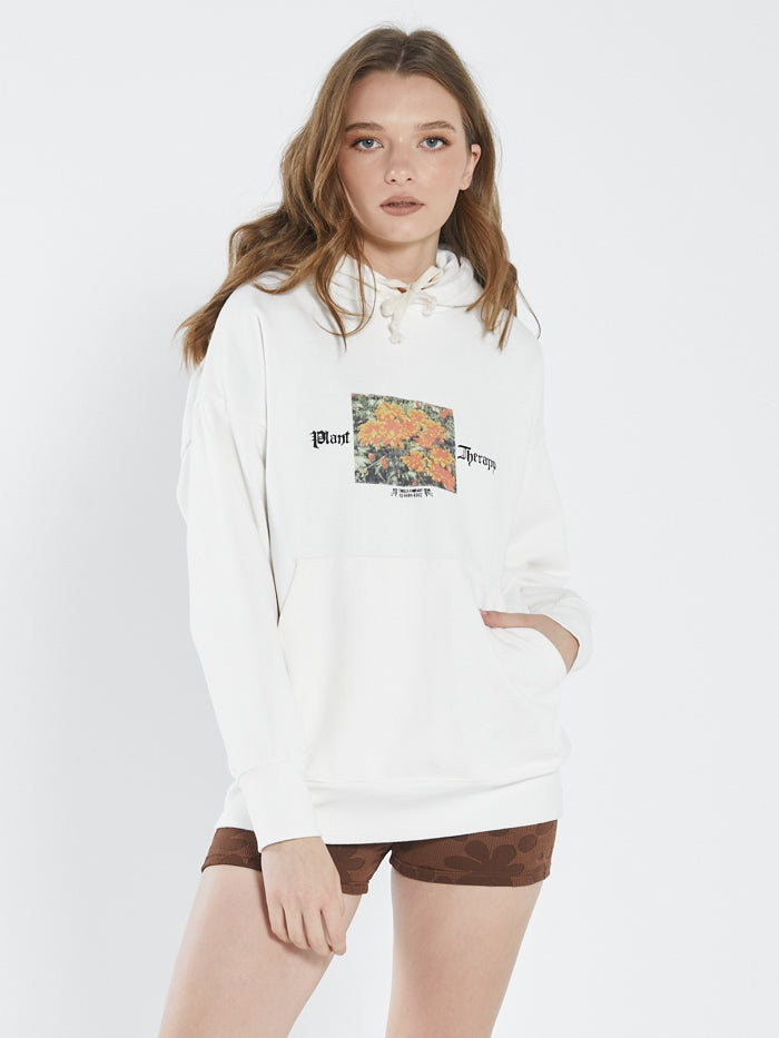 Plant Therapy Fleece Hood - Unbleached