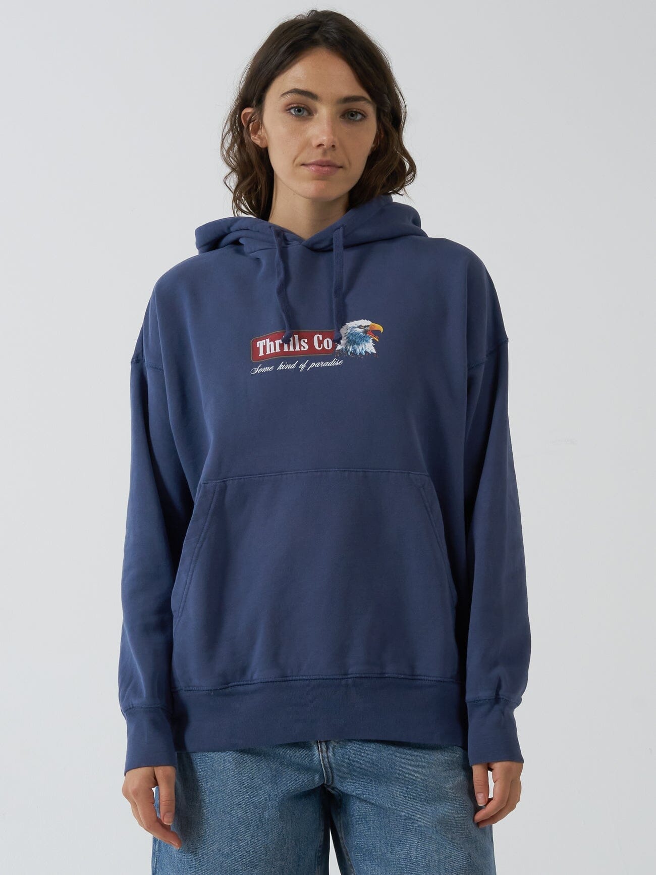 Heavy Strength Fleece Hood - Vintage Navy