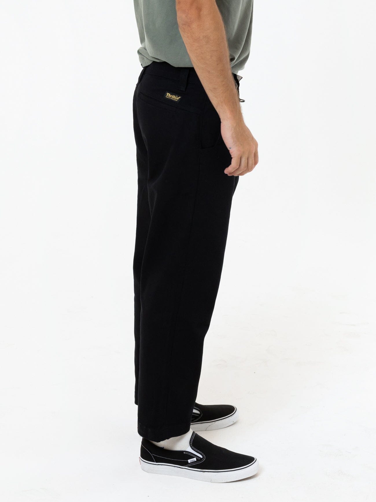 Thrills Union Work Chino - Black