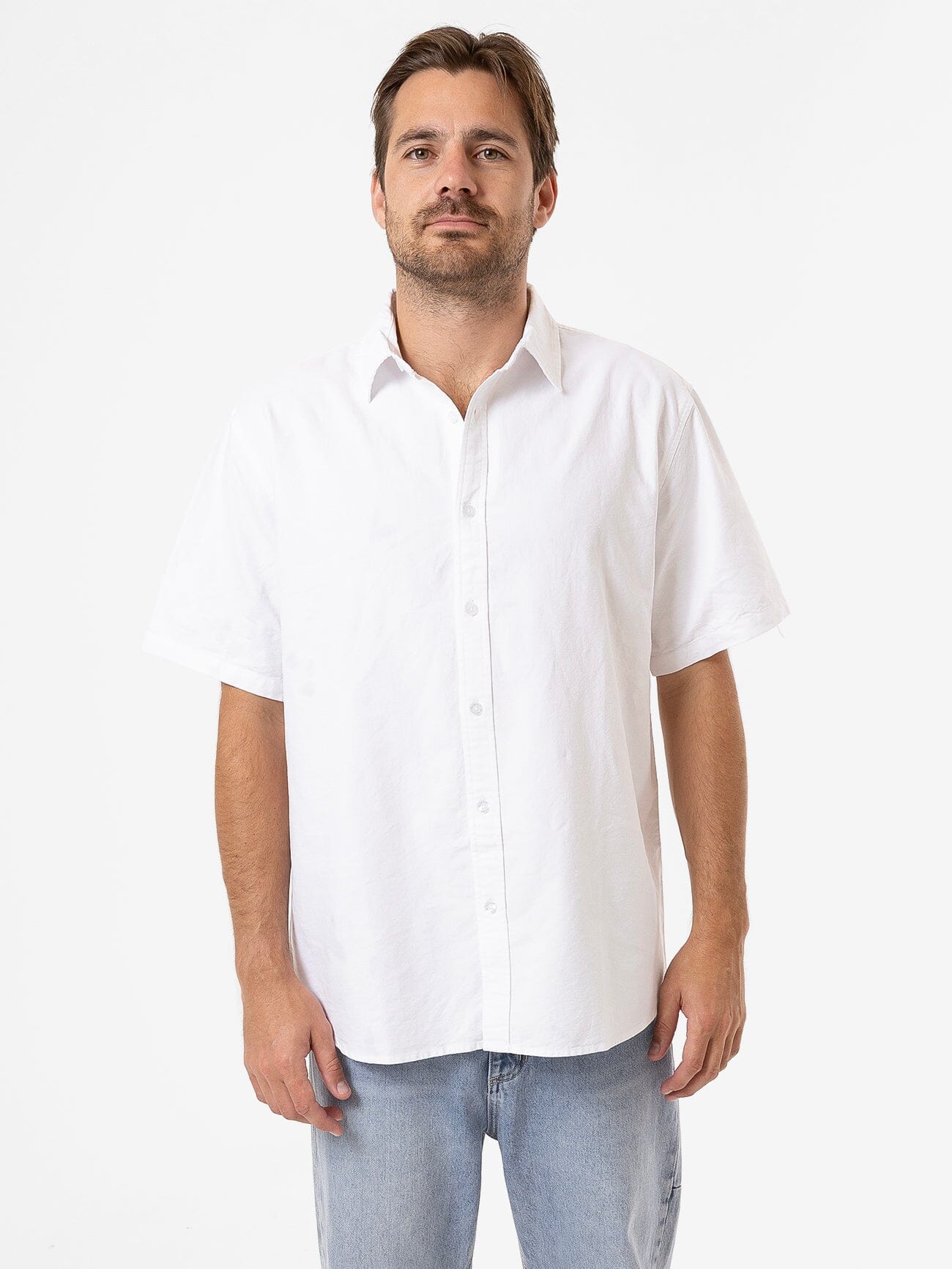 Occasions Oxford Short Sleeve Shirt - White