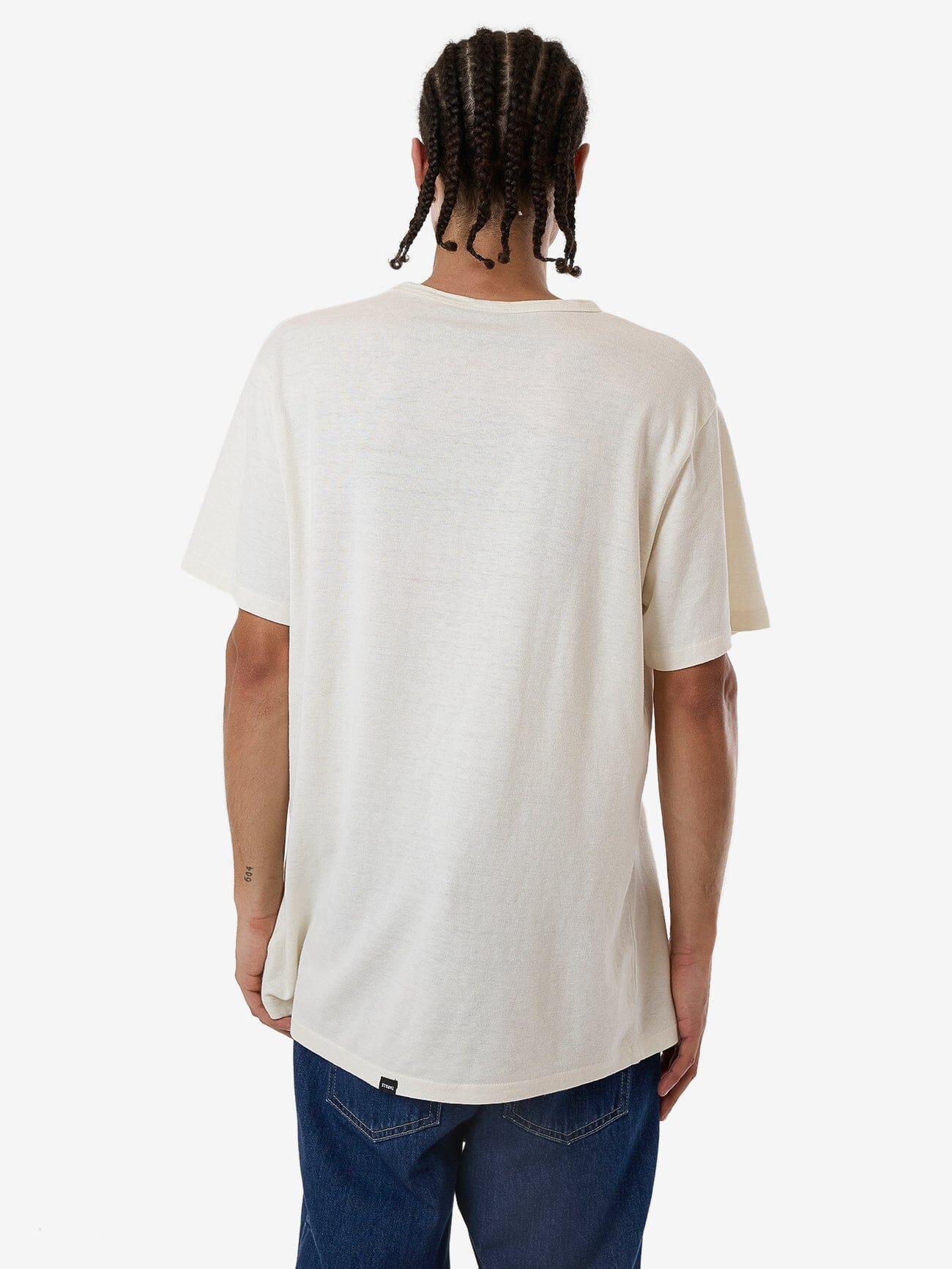 Hemp Thrills Embro Merch Fit Tee - Dirty White XS