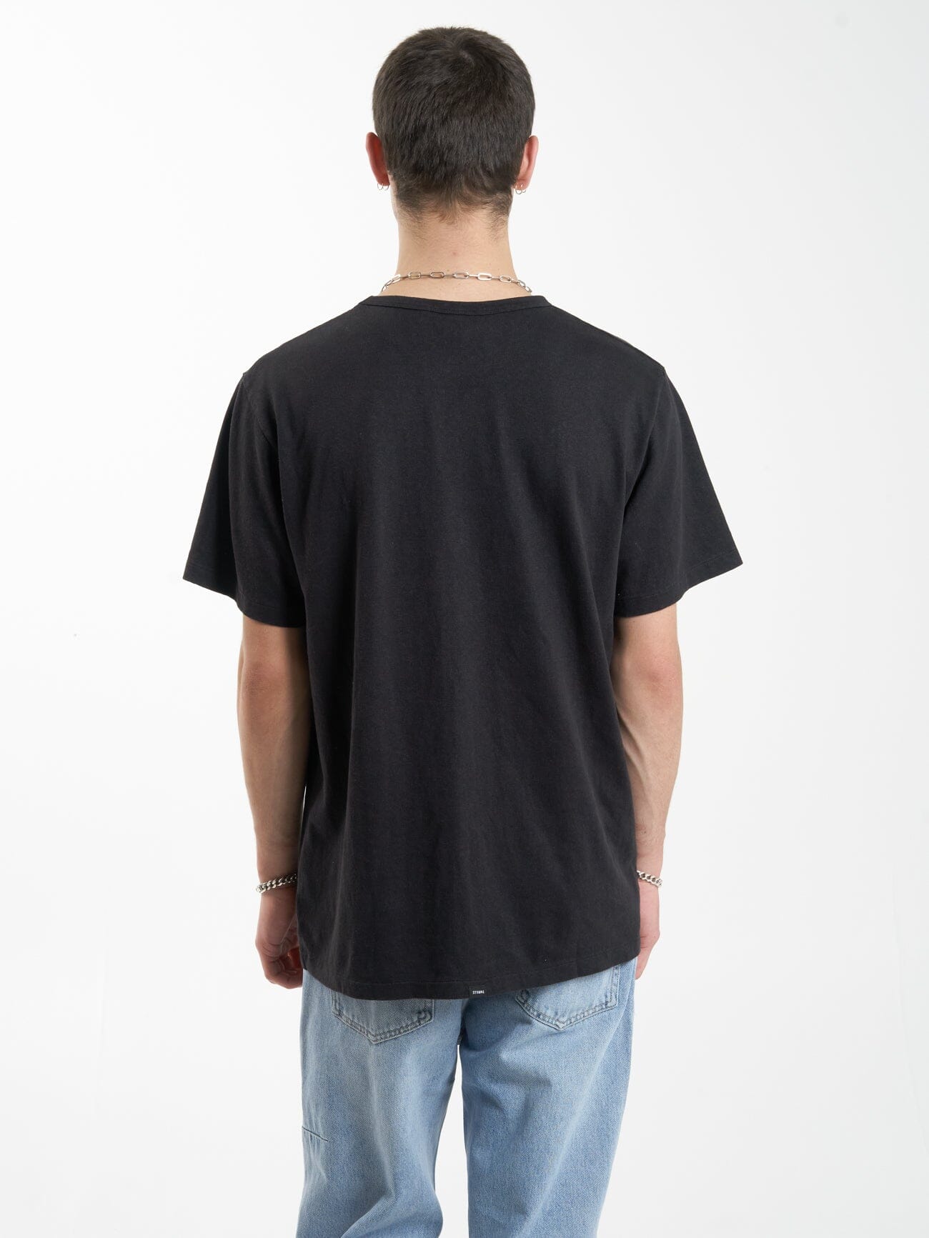 Hemp Thrills Embro Merch Fit Tee - Black