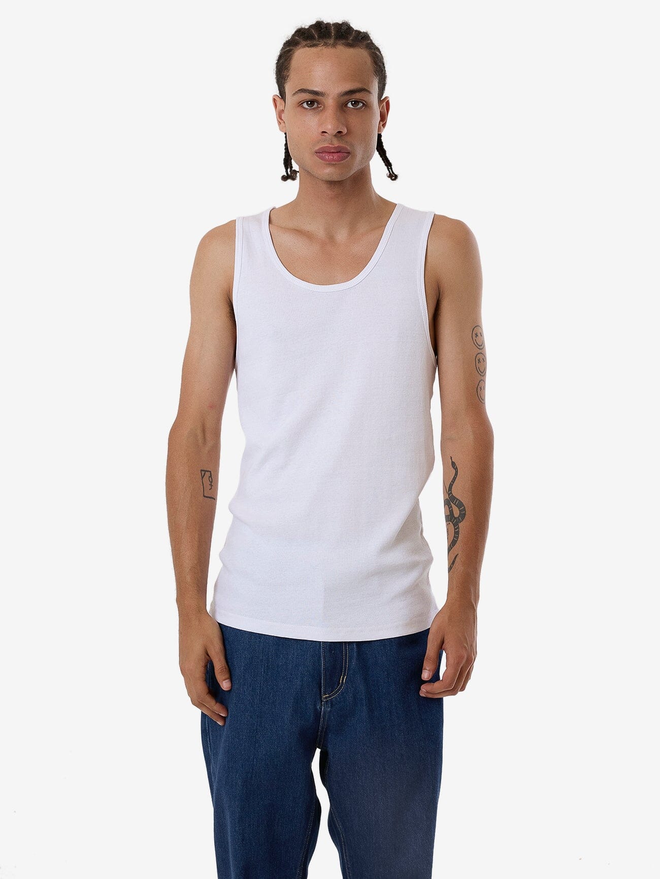 Endless Rib Tank - White