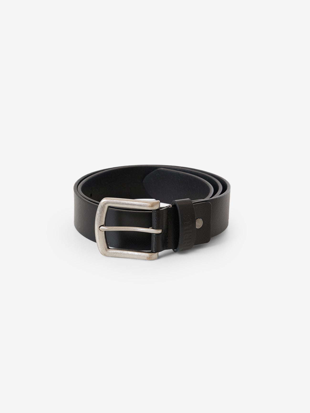 Thrills Leather Belt - Black