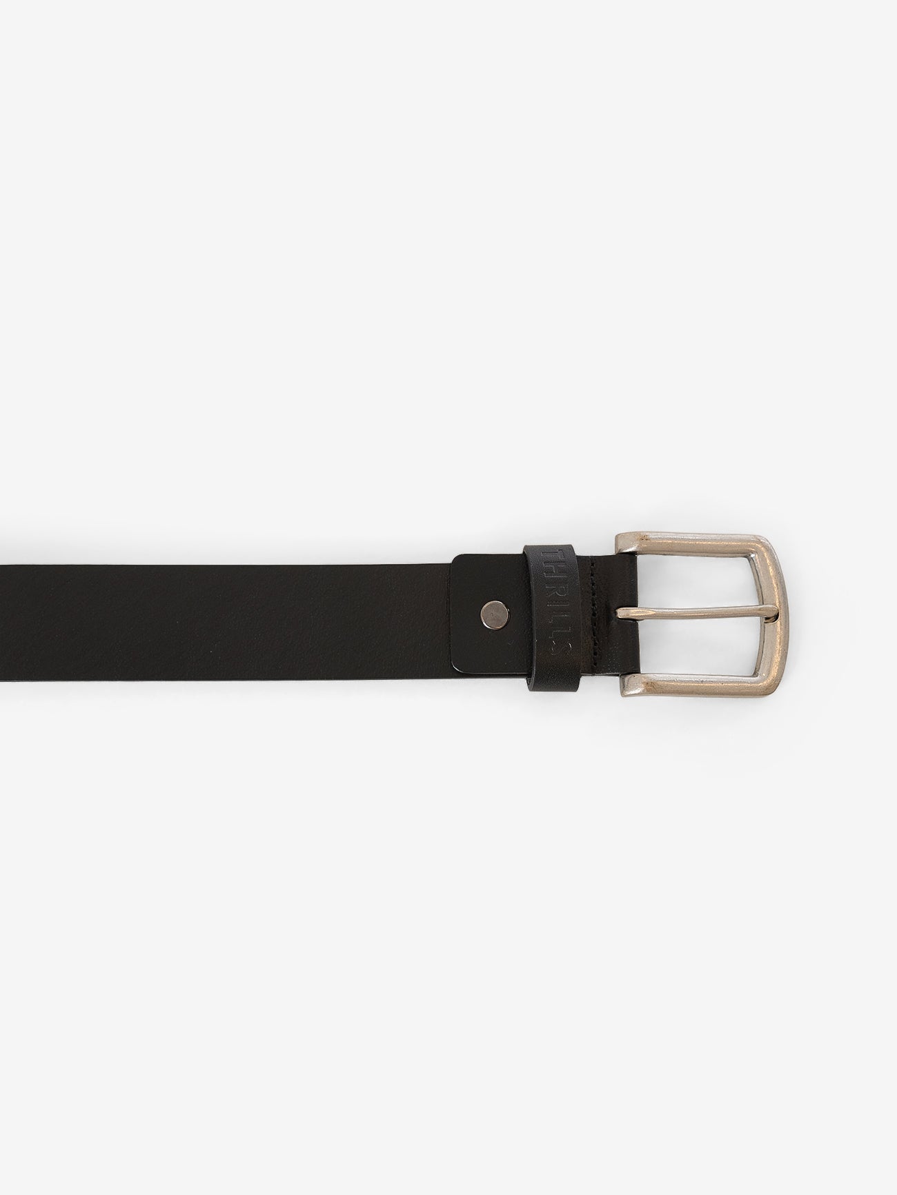 Thrills Leather Belt - Black