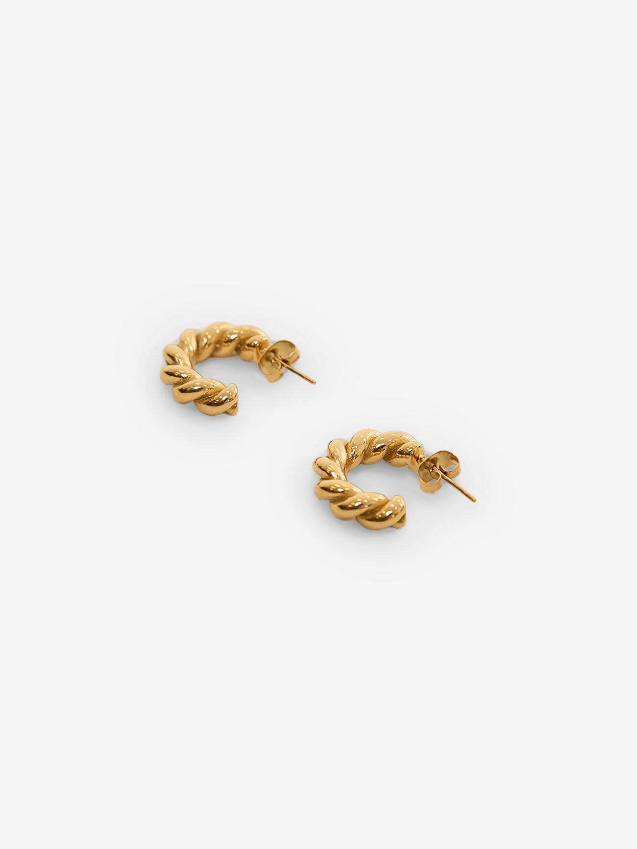 Twisted Demi Hoops - Gold - Margaux Lee