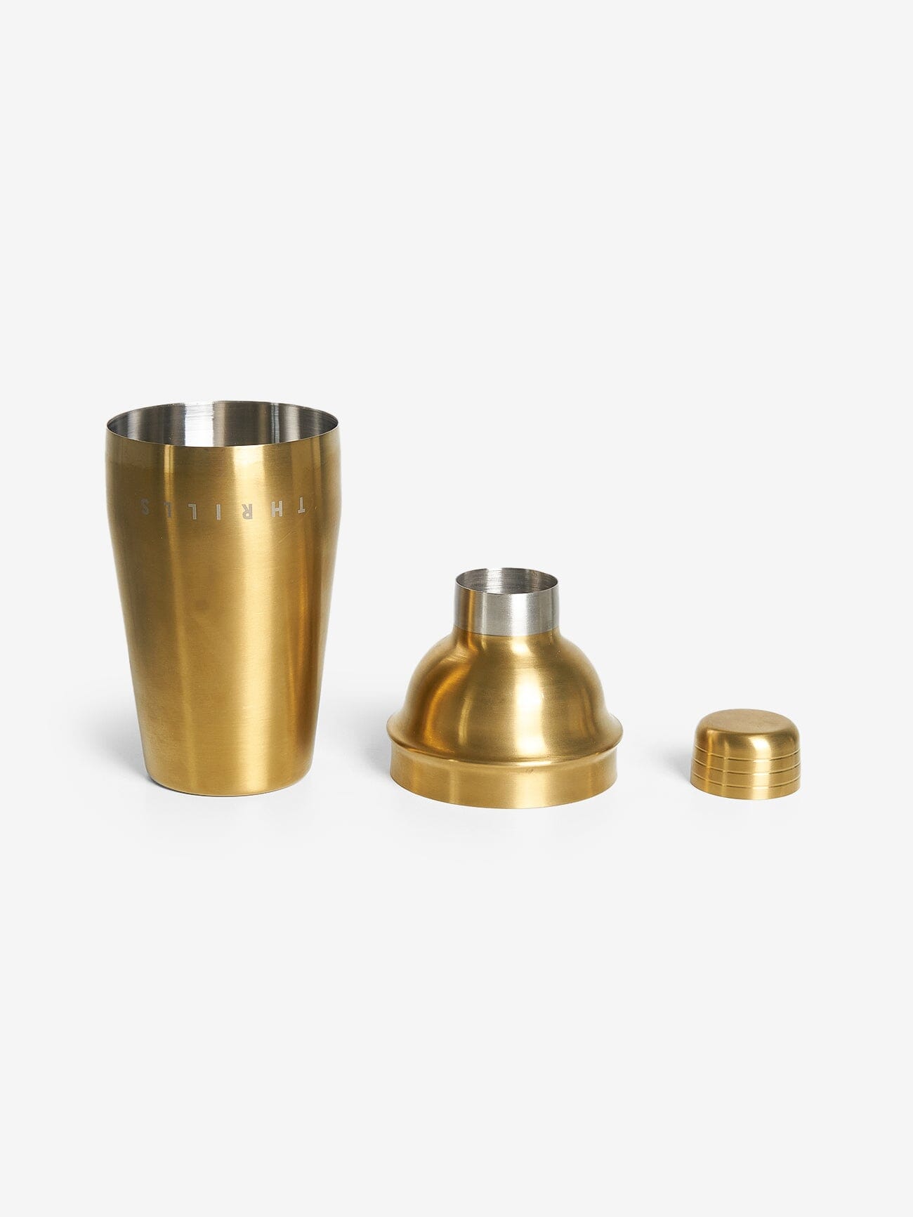 Minimal Thrills Cocktail Shaker - Antique Brass