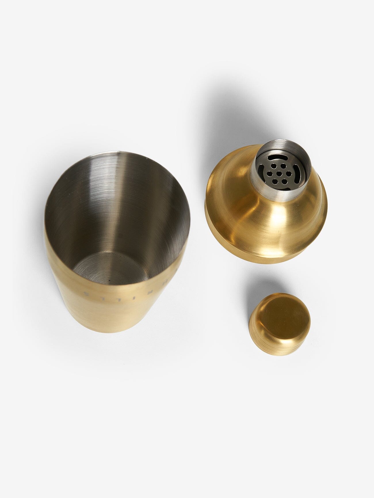 Minimal Thrills Cocktail Shaker - Antique Brass