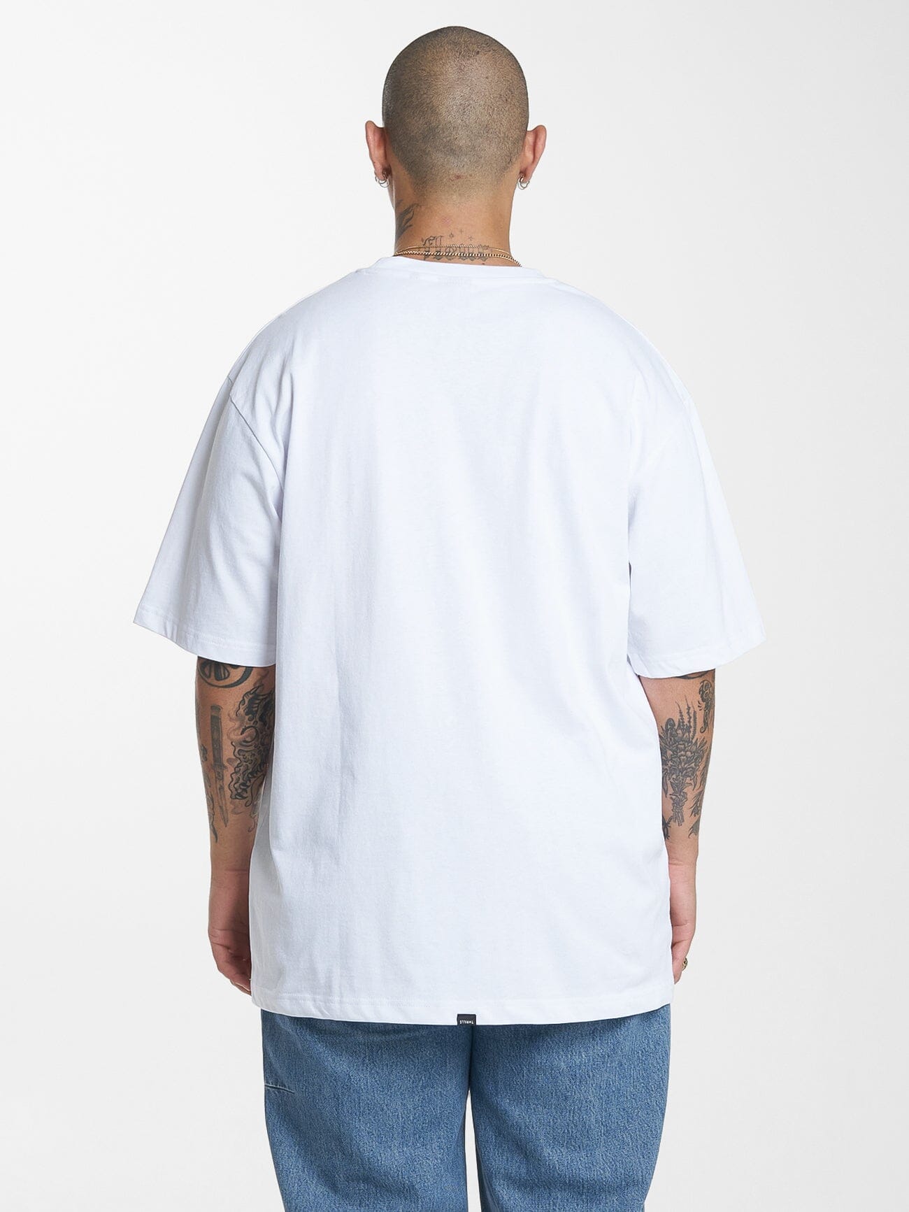 Thrills Military Oversize Fit Tee - White