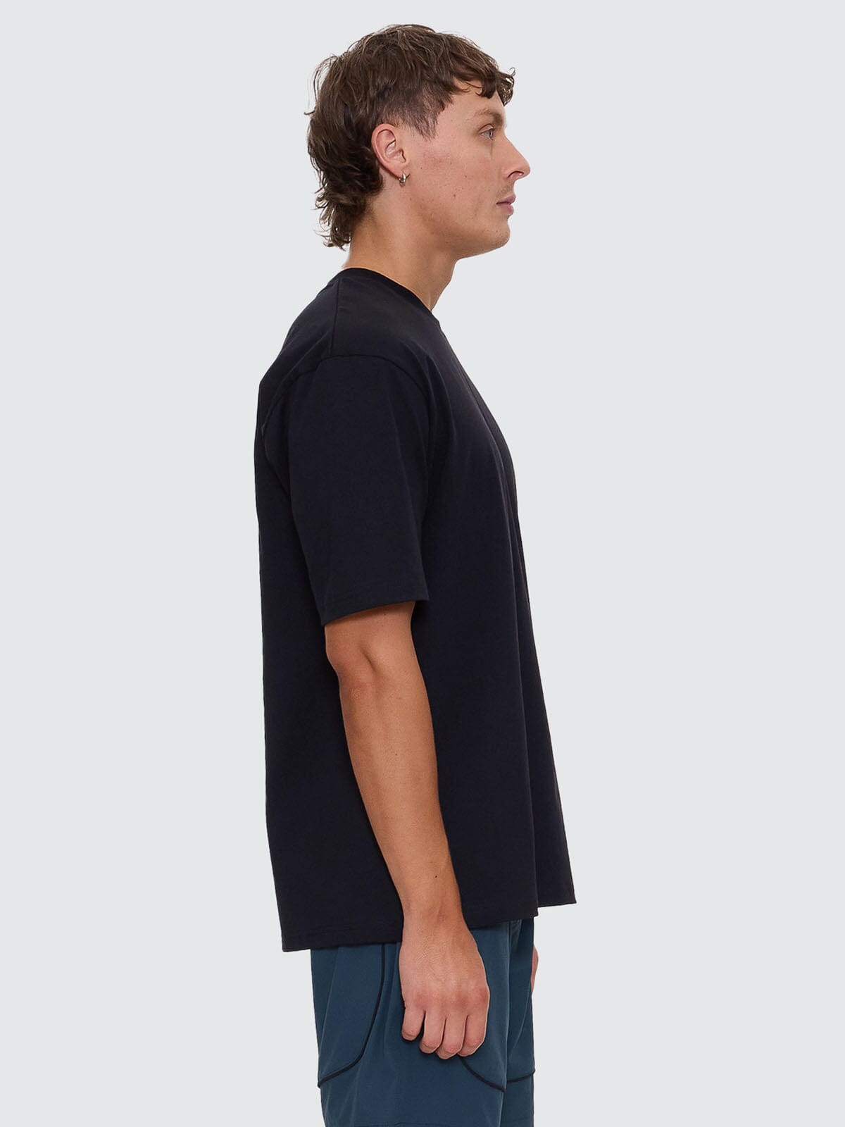 Thrills Military Oversize Fit Tee - Black