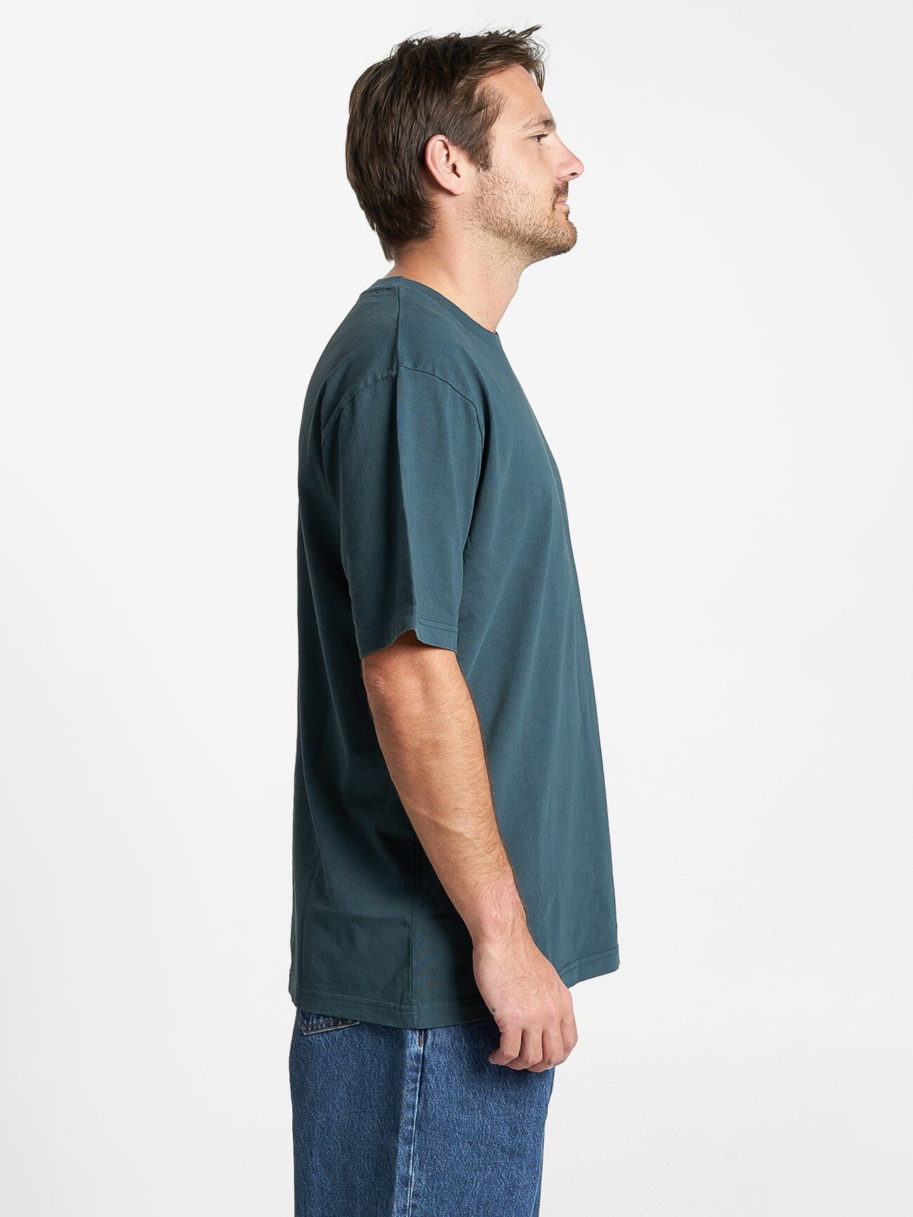 Thrills Military Oversize Fit Tee - Jasper Green