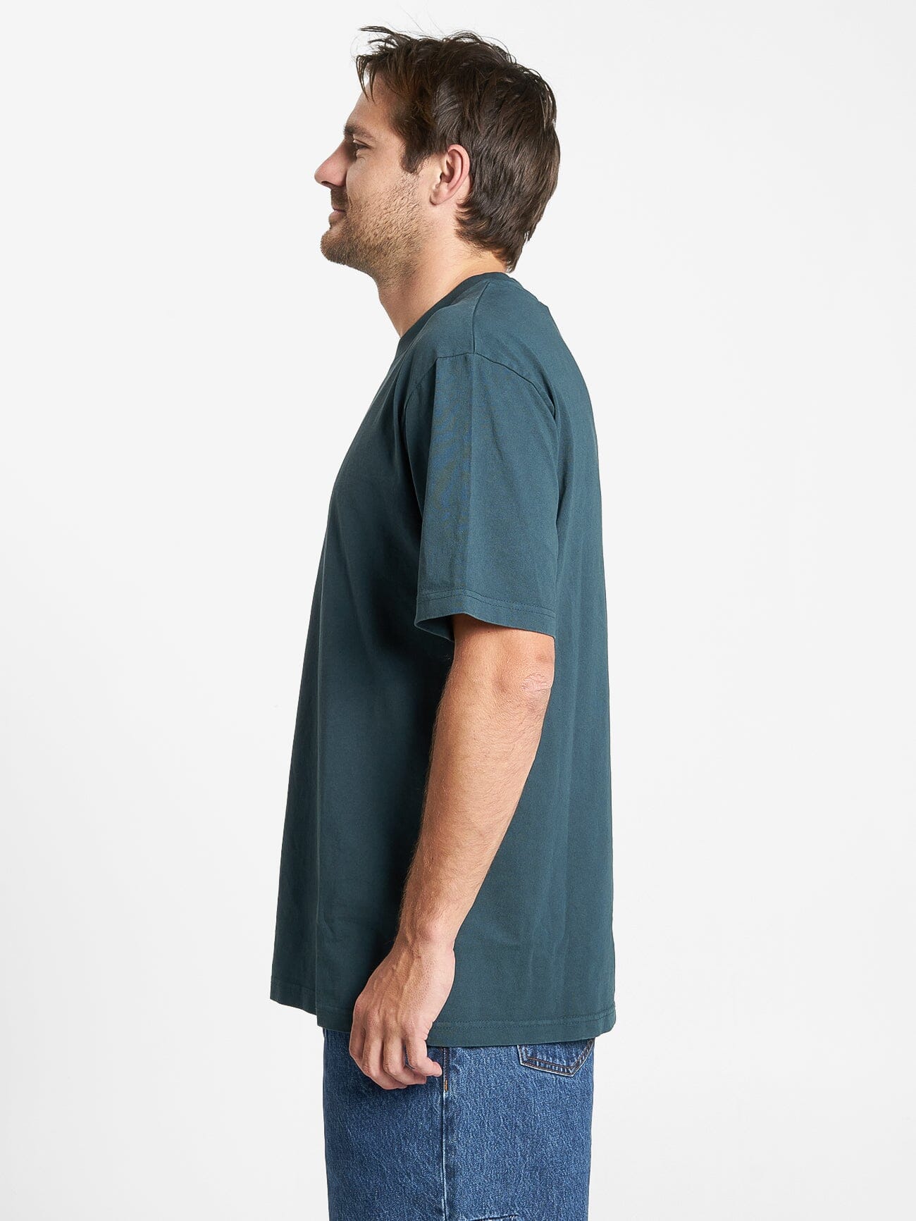 Thrills Military Oversize Fit Tee - Jasper Green