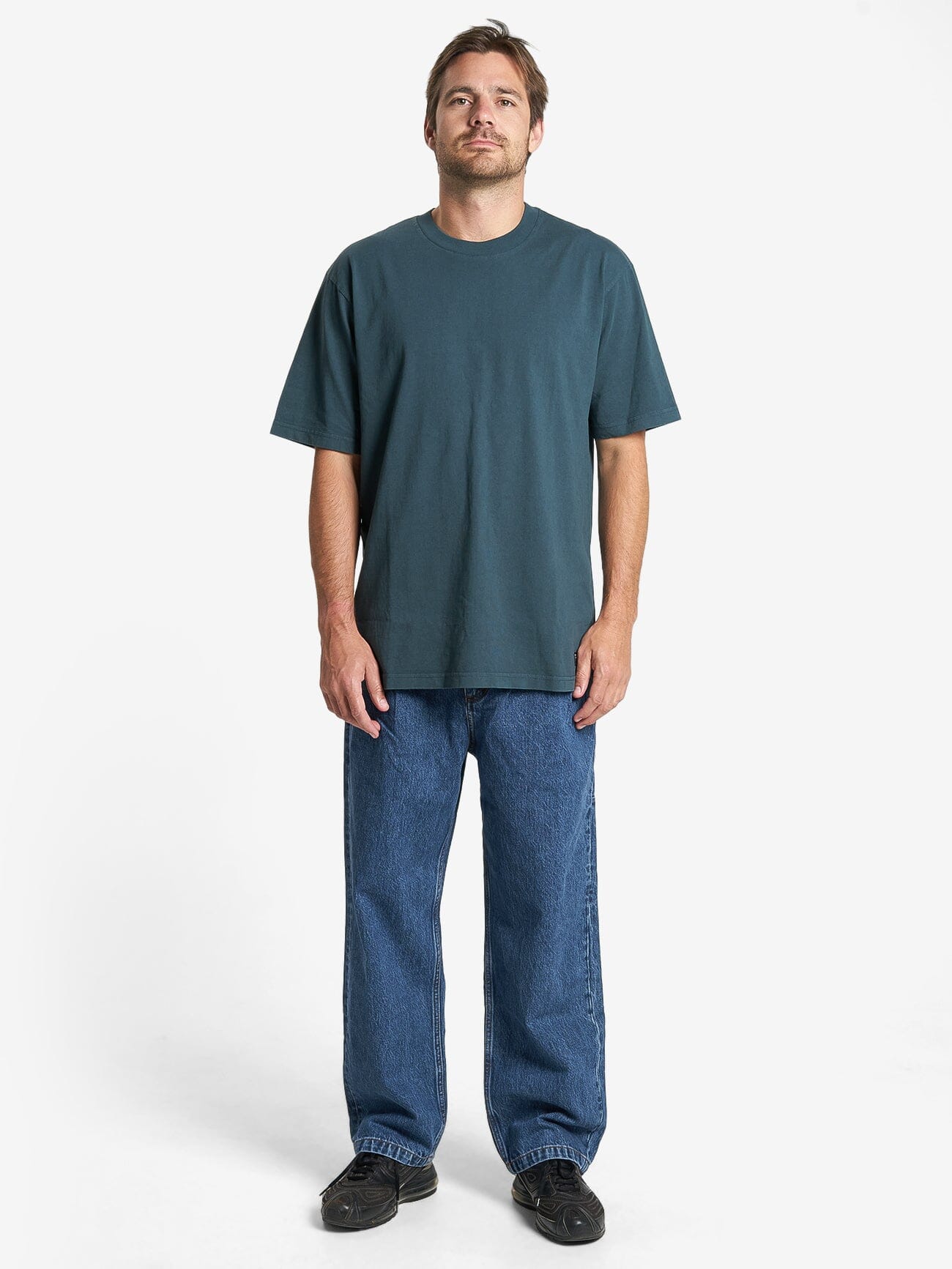 Thrills Military Oversize Fit Tee - Jasper Green