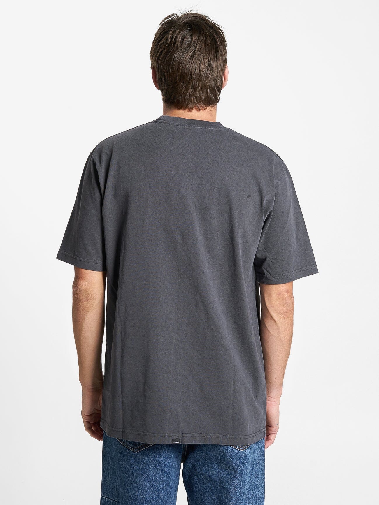 Thrills Military Oversize Fit Tee - Dark Charcoal