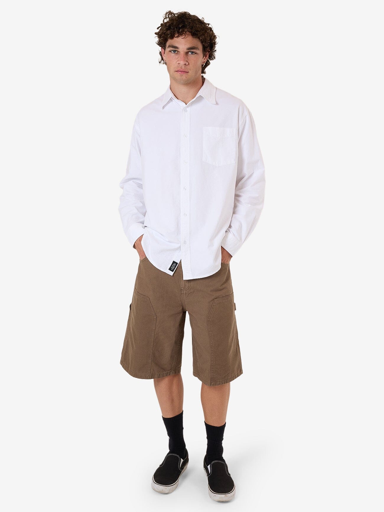Occasions Oxford Long Sleeve Shirt - White