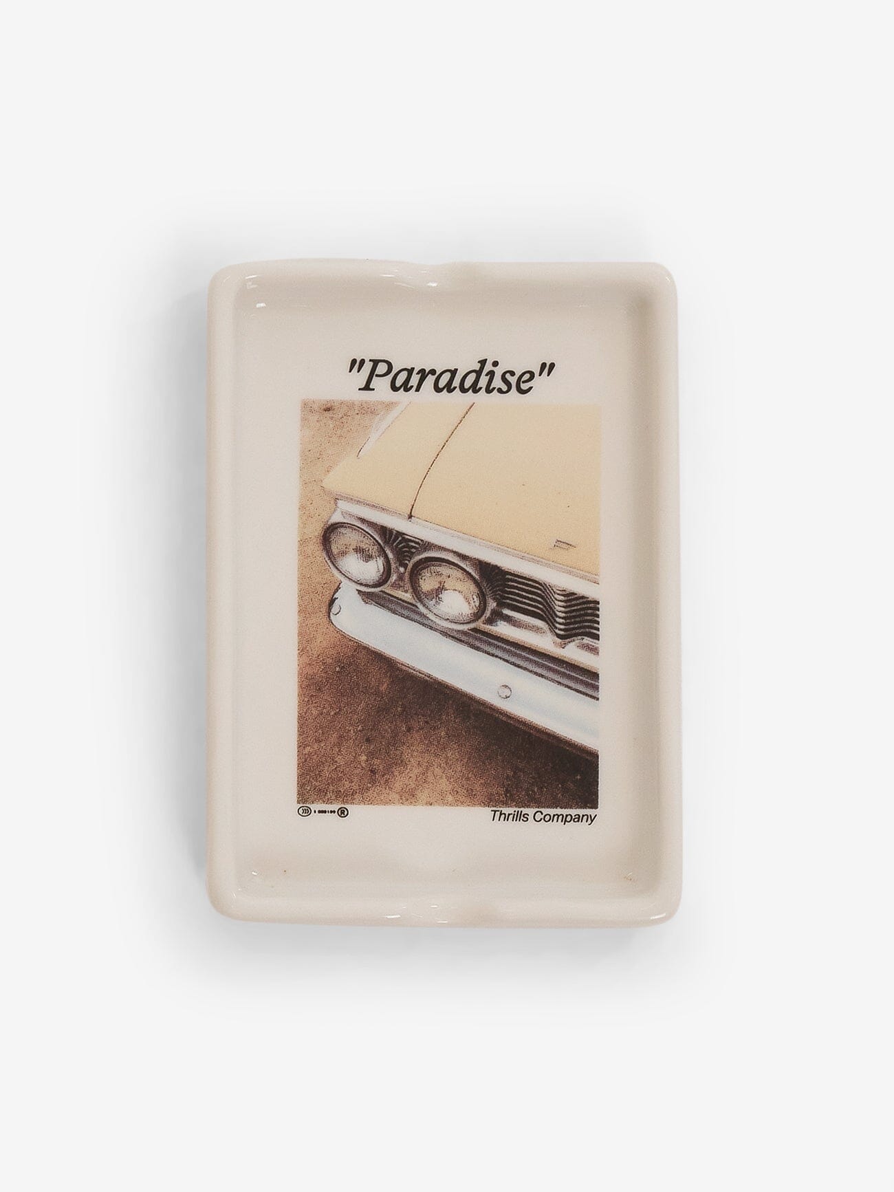 Paradise Waiting Ceramic Ash Tray - White One Size