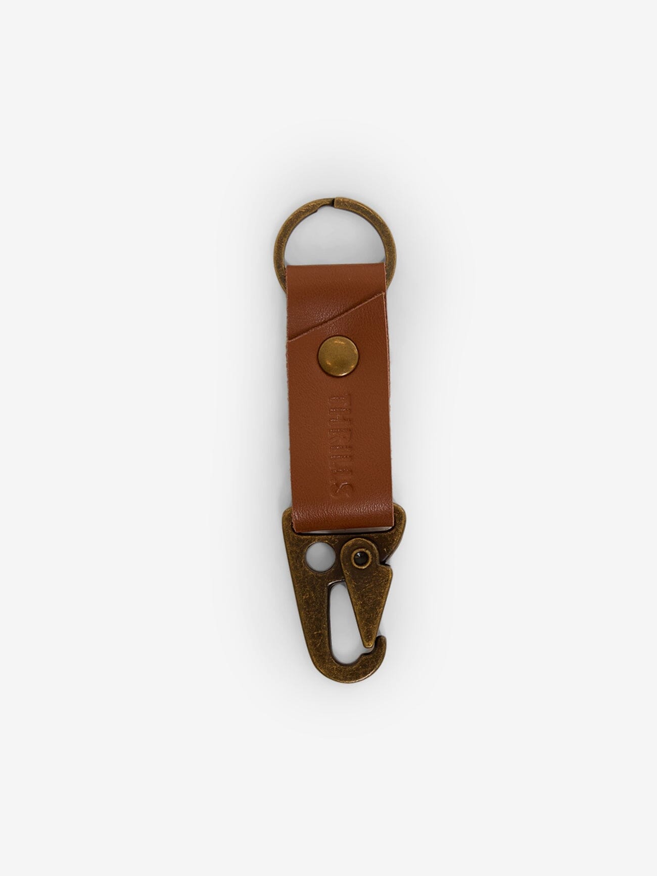 Minimal Thrills Clip Keyring - Brown One Size