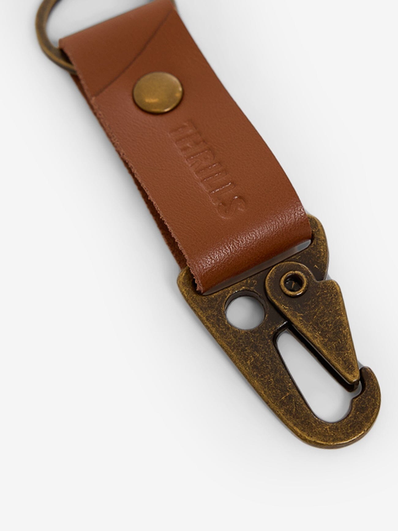 Minimal Thrills Clip Keyring - Brown One Size