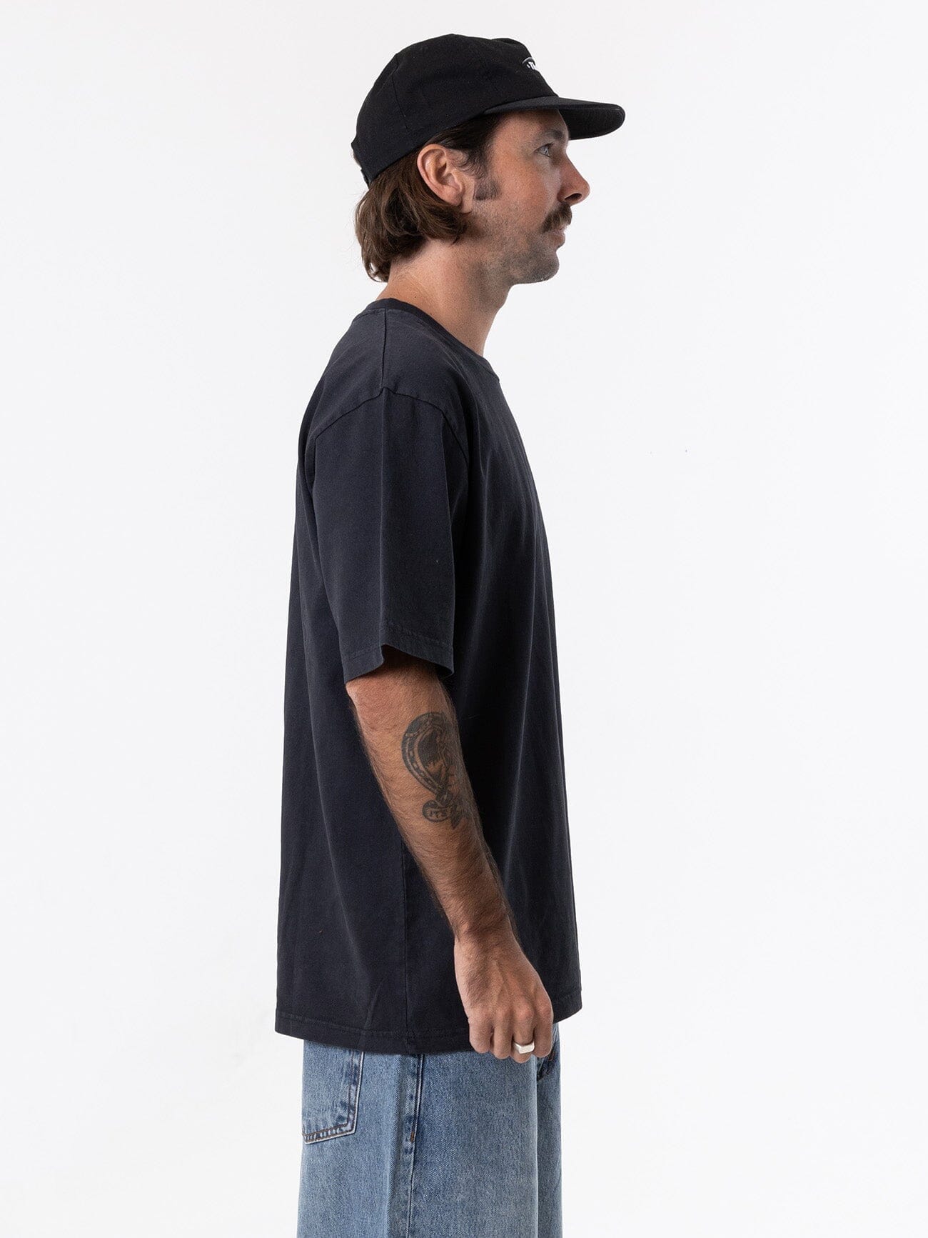 Thrills Military Oversize Fit Tee - Dark Navy