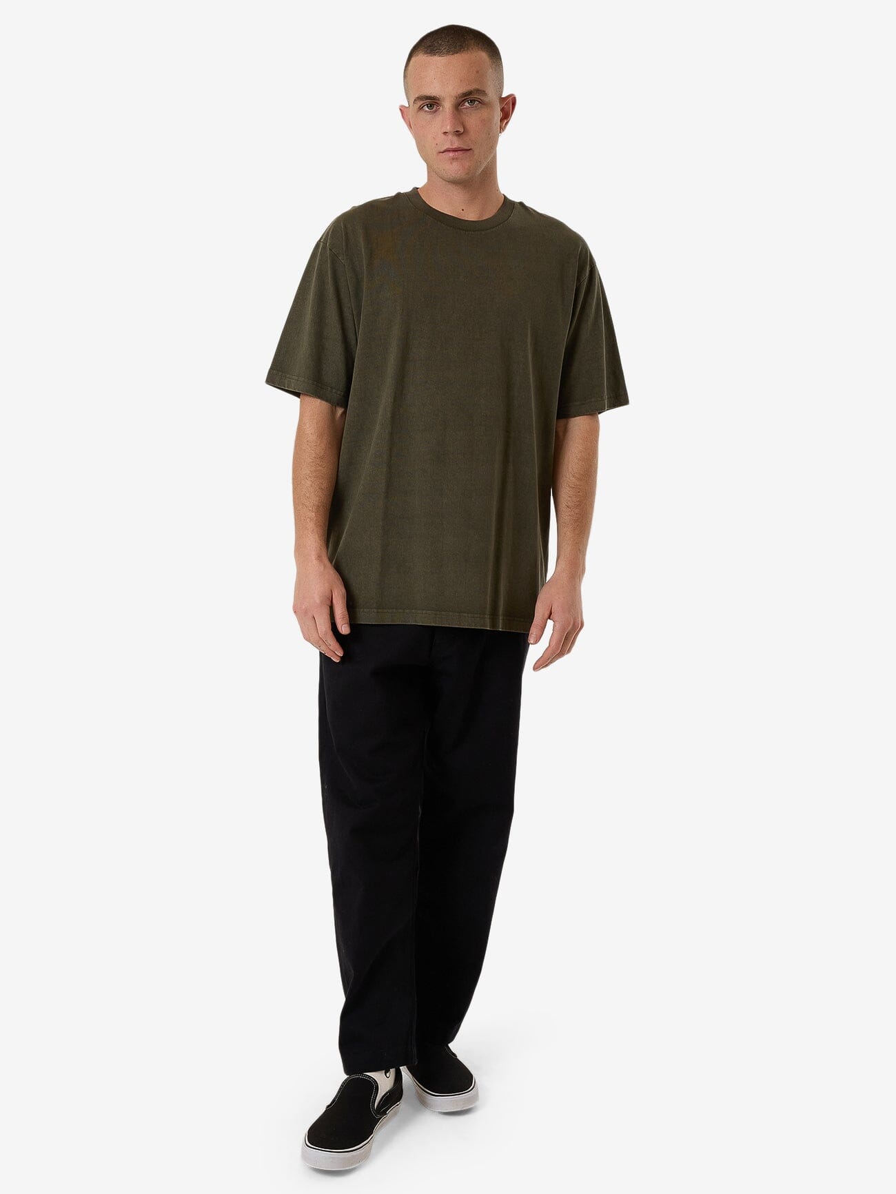 Thrills Military Oversize Fit Tee - Grape Leaf